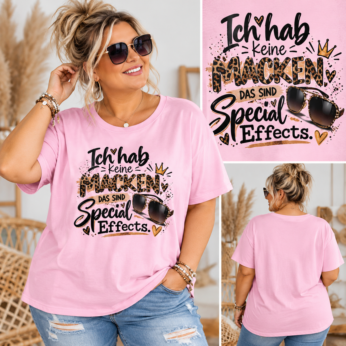 Statement Shirt „Ich hab keine Macken – das sind Special Effects“