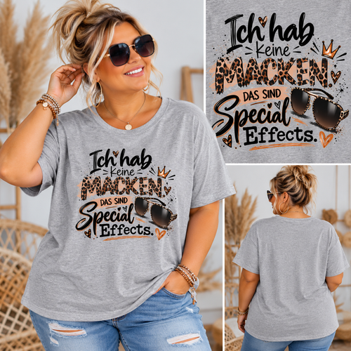 Statement Shirt „Ich hab keine Macken – das sind Special Effects“
